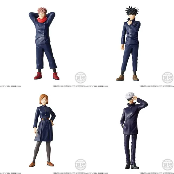 JUJUTSU KAISEN - STYLING - Yuji, Megumi, Nobara, Satoru Gojo (Lot de 4 figurines)