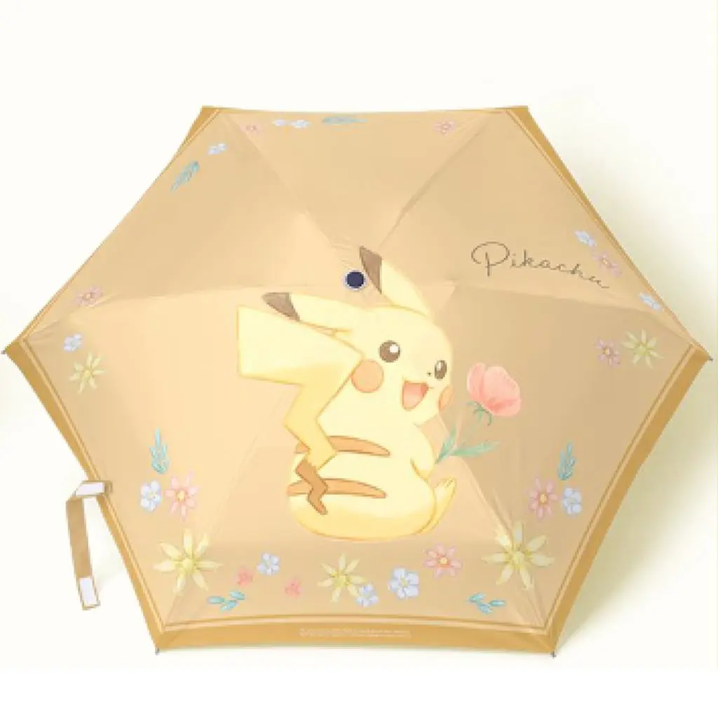 POKEMON - LANGBOWANG - Parapluie + Etui "Pikachu Flower"