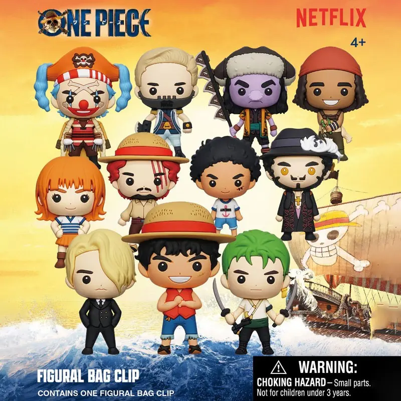 ONE PIECE - FIGURAL BAG CLIP 3D - Série One Piece Live Action Netflix (1 figurine aléatoire)