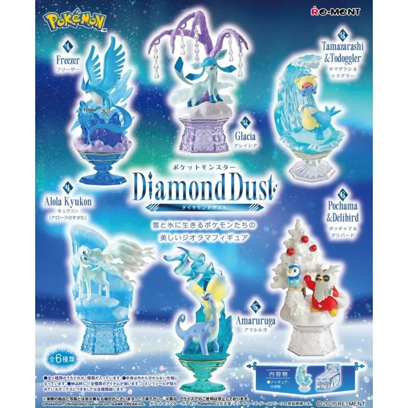 POKEMON - DIAMOND DUST COLLECTION (Display de 6) - Artikodin, Givrali, Feunard...