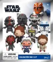 STAR WARS - FIGURAL BAG CLIP 3D - Série Star Wars The Clone Wars (1 figurine aléatoire)