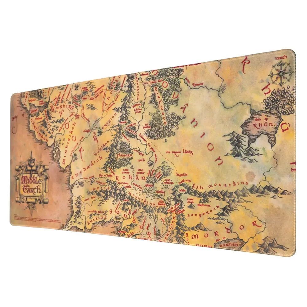 LE SEIGNEUR DES ANNEAUX - Terre du Milieu - Tapis de Bureau XL 80 x 35 cm
