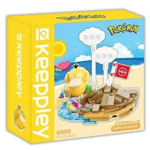 [K20223] POKEMON - KEEPPLEY BLOCK K20223 - Psyduck (Psykokwak) Sunny Days Build a Sandcastle