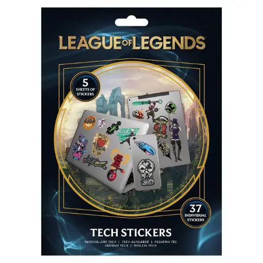[5063457049775] LEAGUE OF LEGENDS - Pack Stickers x37 ''Tech''