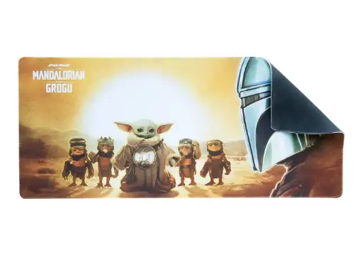 [8435747825661] STAR WARS THE MANDALORIAN - Mando & Grogu - Tapis de Bureau XL 80 x 35 cm